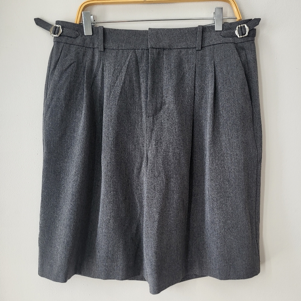 Simons Charcoal Grey Long Bermuda Shorts